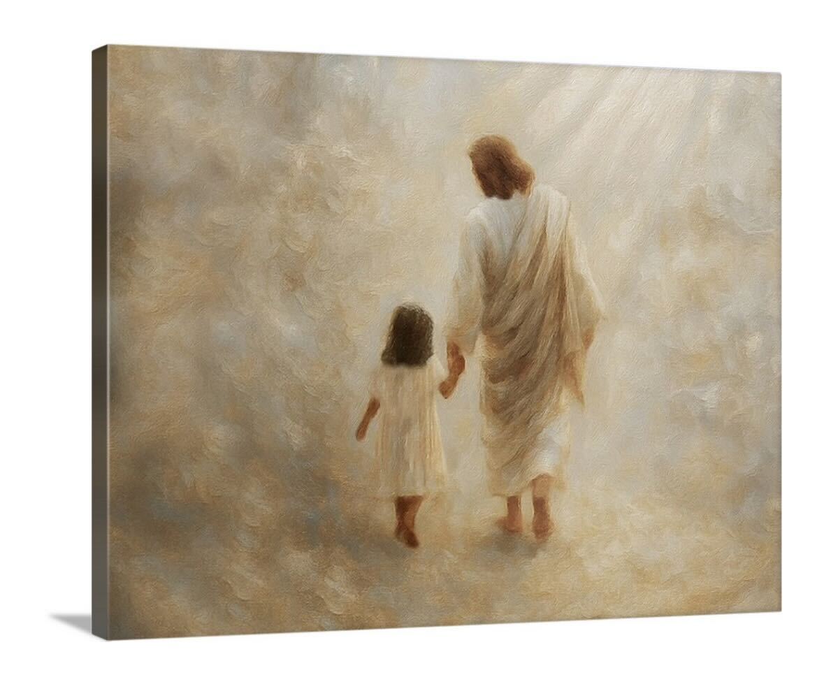 Safe Haven, Black Hair Girl - Canvas