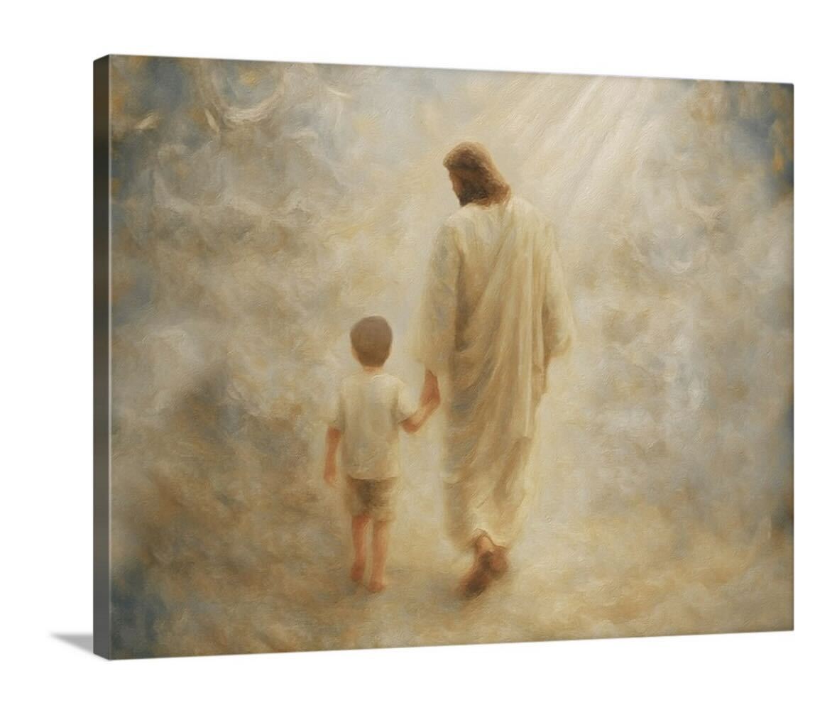 Safe Haven, Brunette Hair Boy - Canvas