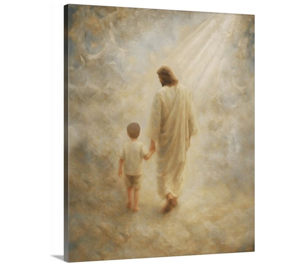 Safe Haven, Brunette Hair Boy - Canvas