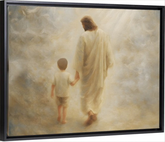 Safe Haven, Brunette Hair Boy - Canvas