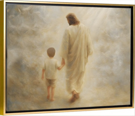 Safe Haven, Brunette Hair Boy - Canvas