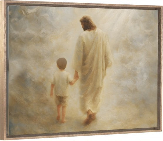 Safe Haven, Brunette Hair Boy - Canvas