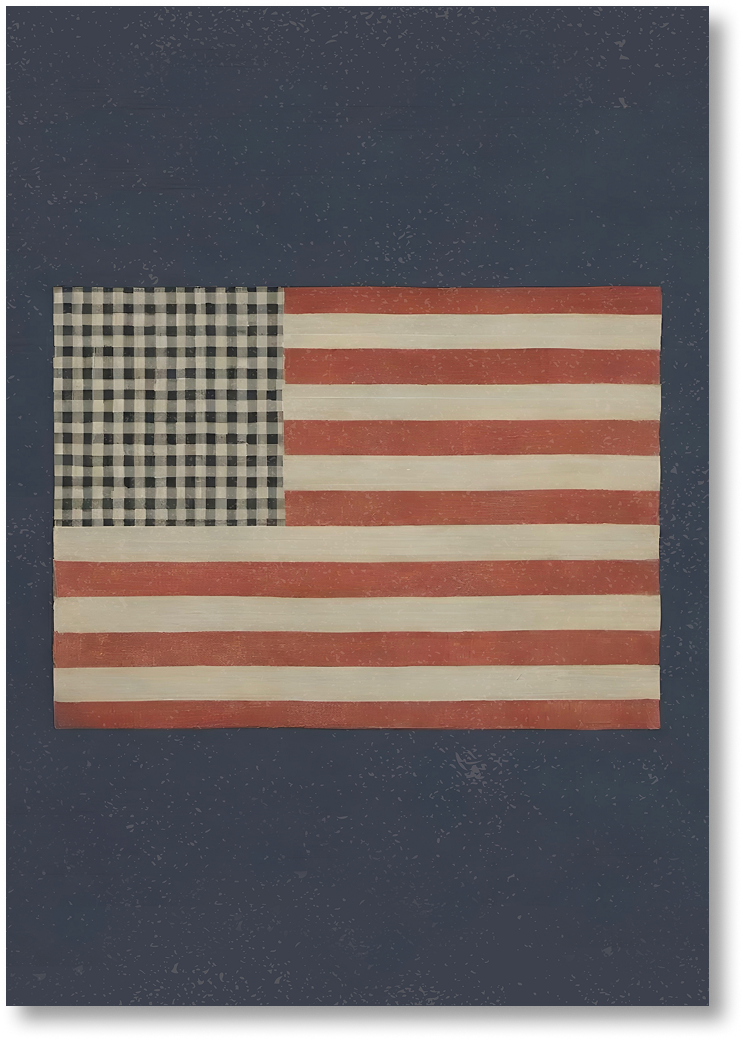 Vintage American Flag - Print