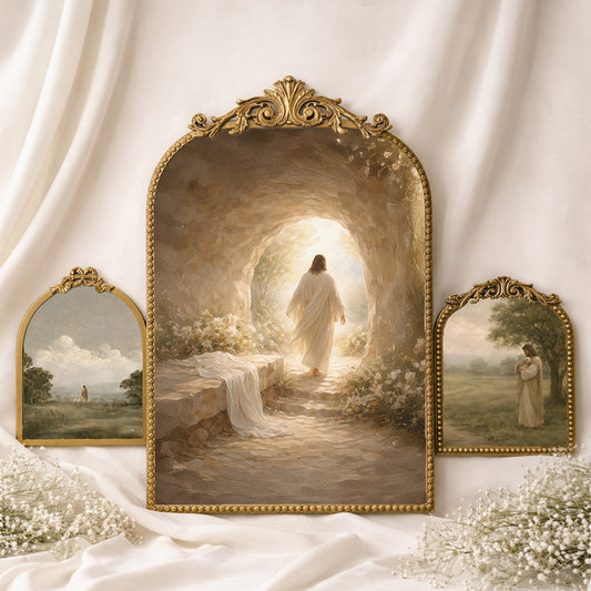 3 Frame Bundle | Large Vintage Frame, Medium Vintage Frame, & Vintage Ribbon Frame