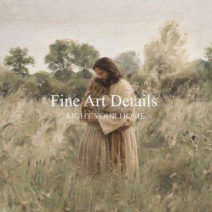 His Embrace - Brown Hair Girl - Print