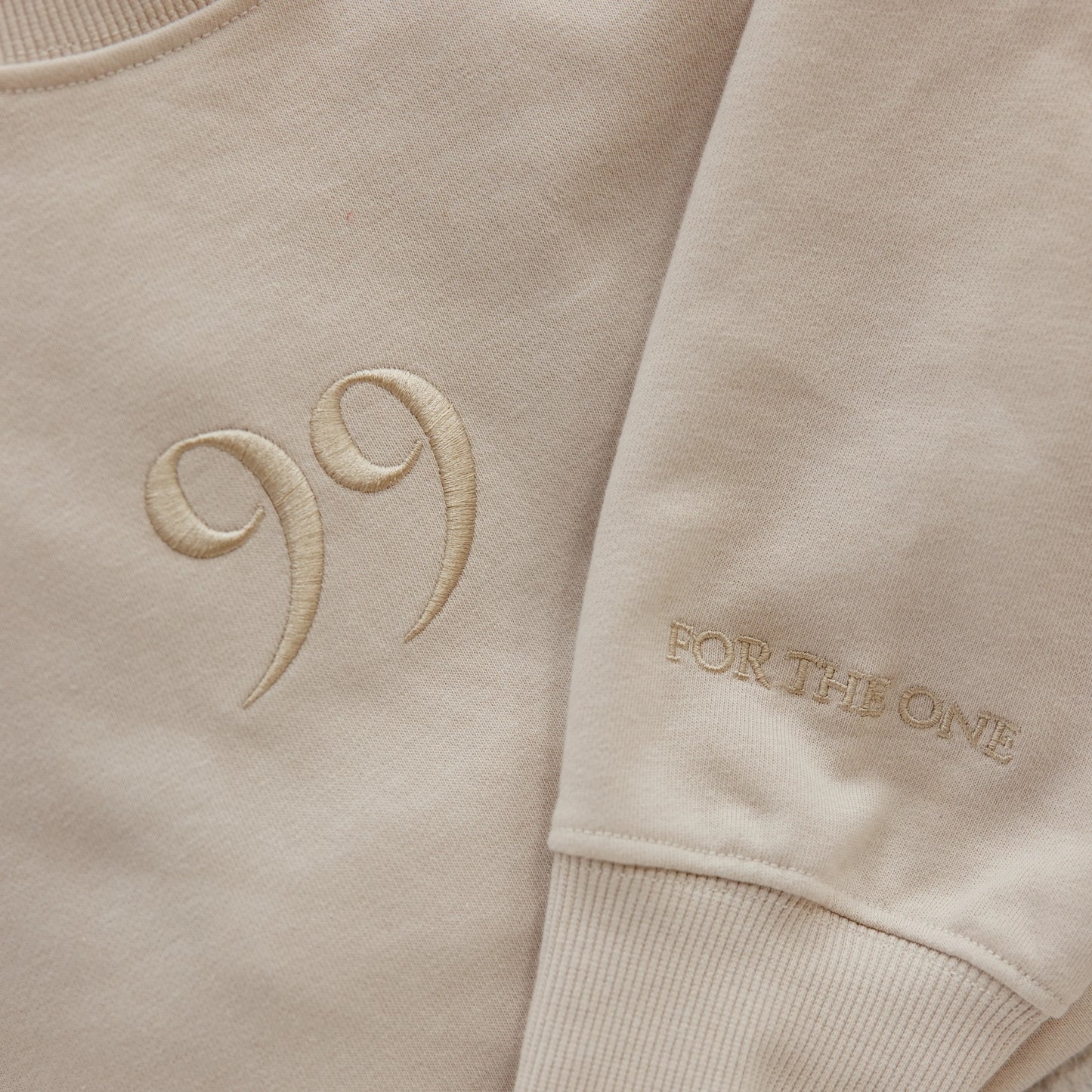 "99" Oversized Crew-Neck Sweatshirt