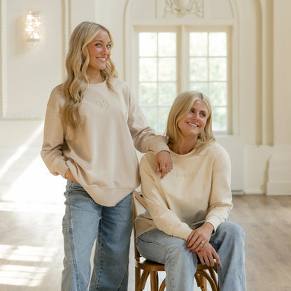 "99" Oversized Crew-Neck Sweatshirt