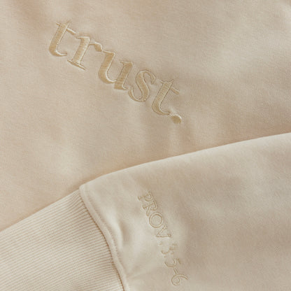 "Trust" Oversized Crew-Neck Sweatshirt