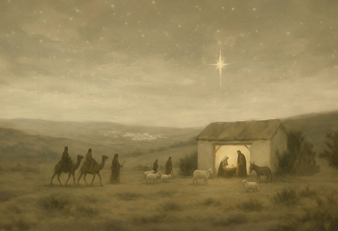 For Unto Us A Child Is Born - Print