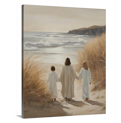 Footprints Of Faith - Canvas