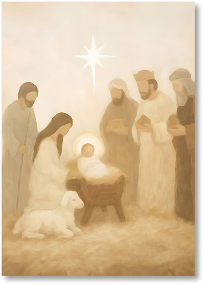 Manger Scene - Print
