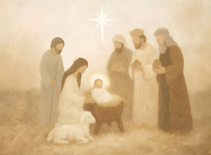 Manger Scene - Print