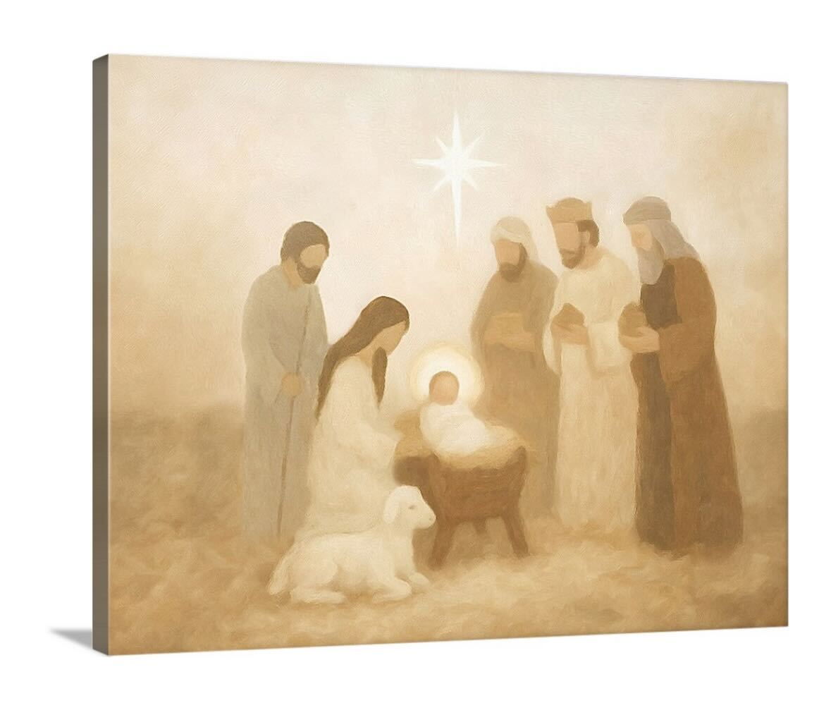 Manger Scene - Canvas
