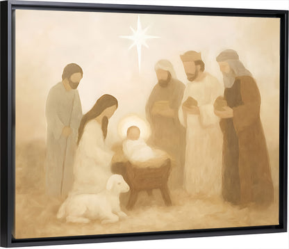 Manger Scene - Canvas