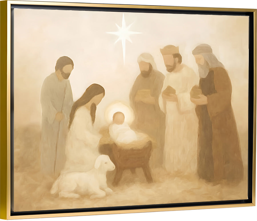 Manger Scene - Canvas
