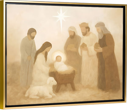 Manger Scene - Canvas