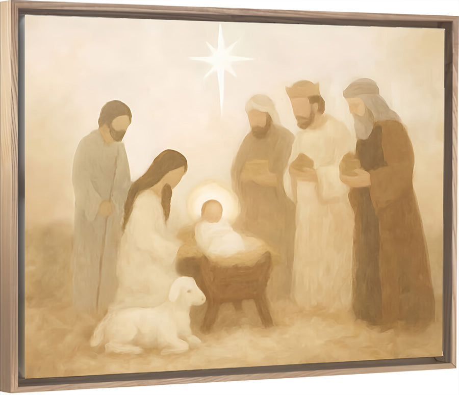 Manger Scene - Canvas