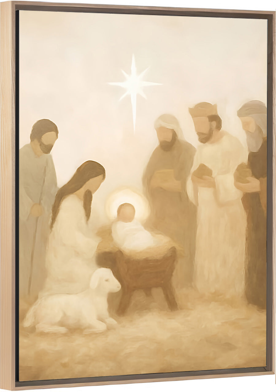 Manger Scene - Canvas