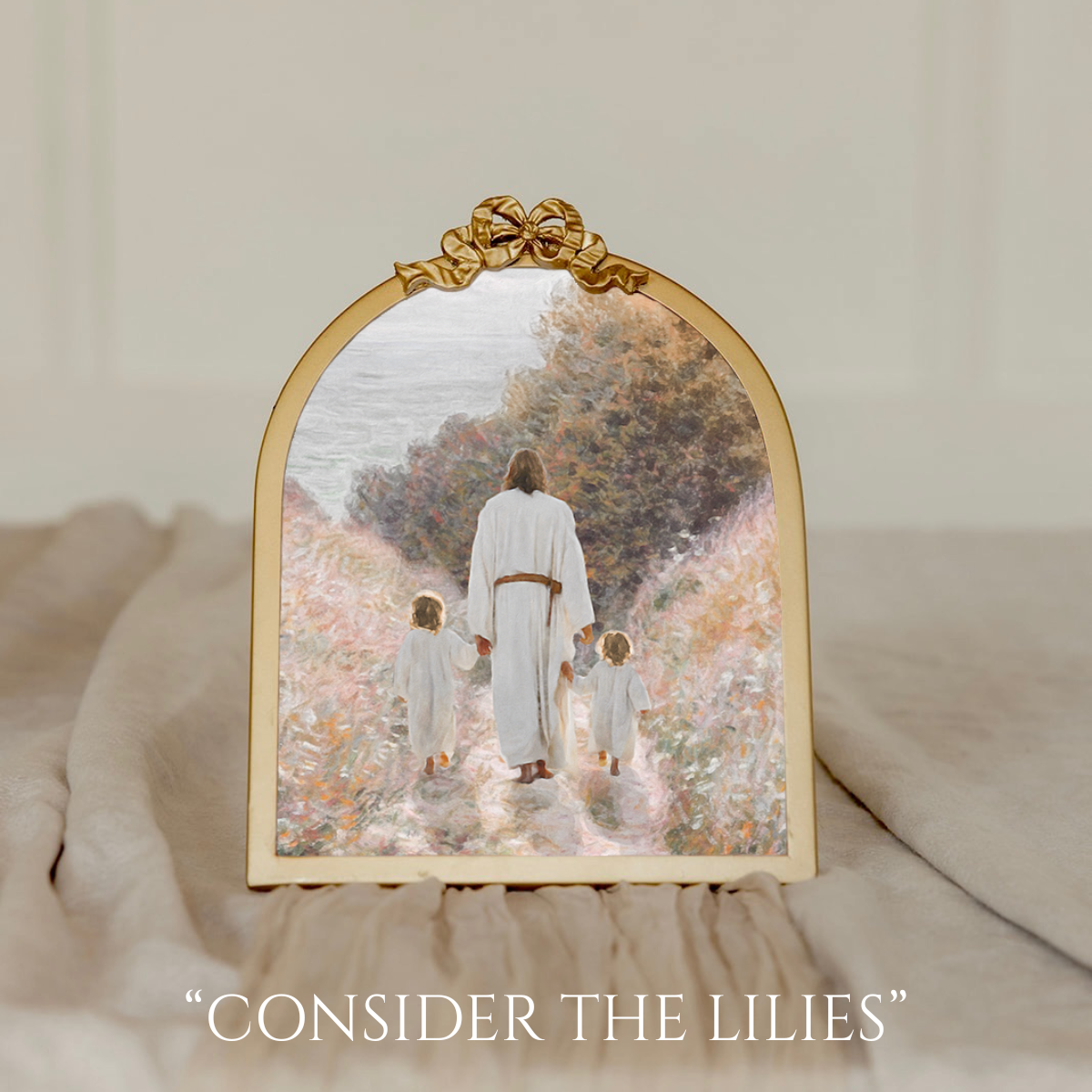 Vintage Ribbon Gold Frame - 5x7