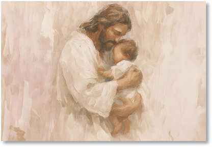 Safe in His Arms, Girl - Print