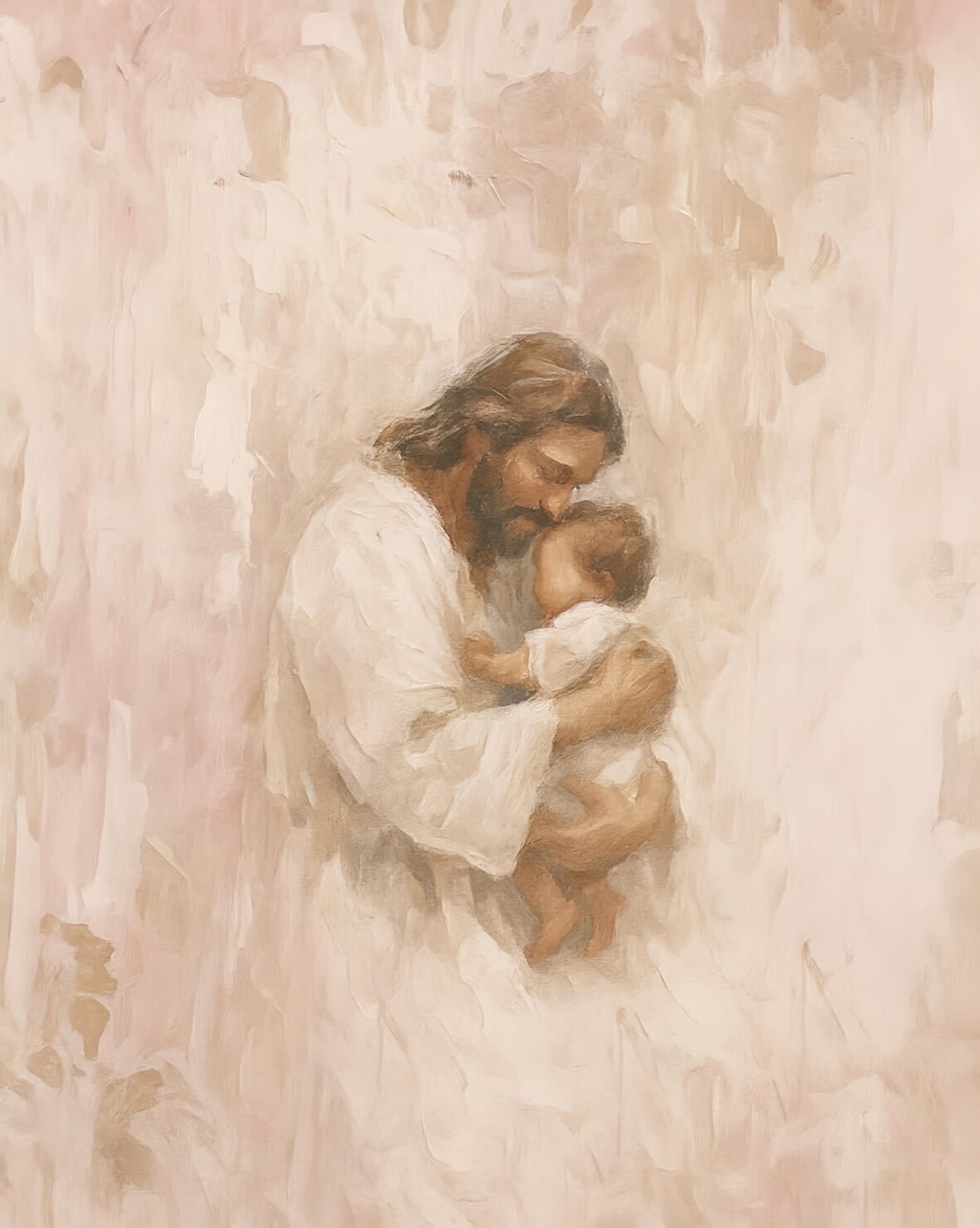 Safe in His Arms, Girl - Print
