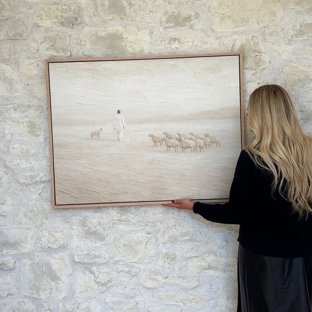 The Watchful Shepherd - Canvas