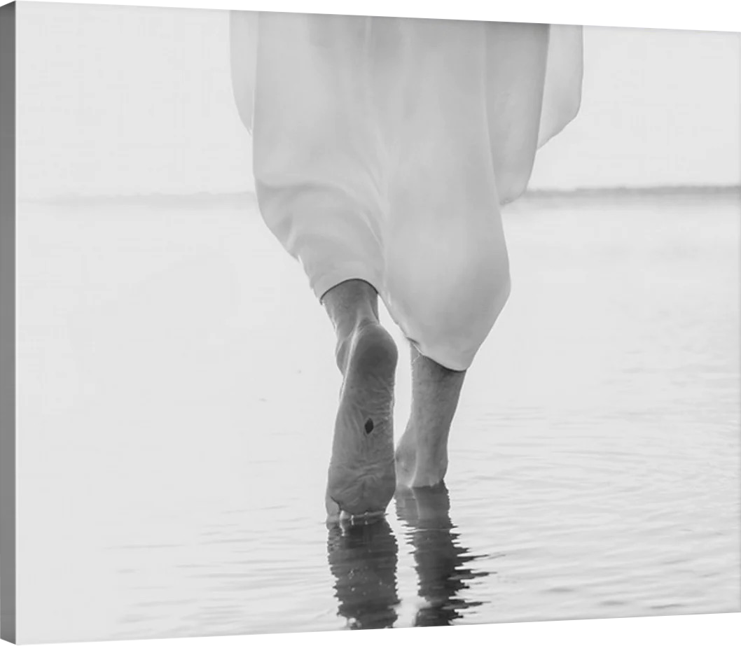 Walking On Water B&W - Canvas