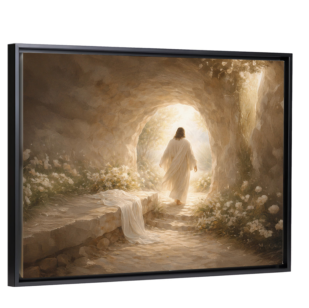 Alive Again - Black Framed Horizontal Canvas