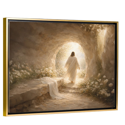 Alive Again - Gold Framed Horizontal Canvas