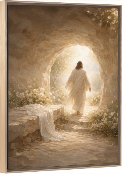 Alive Again - Framed Vertical Canvas