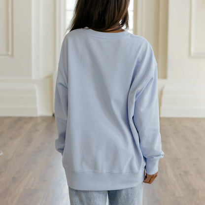 "All Things" Oversized Crew-Neck Sweatshirt
