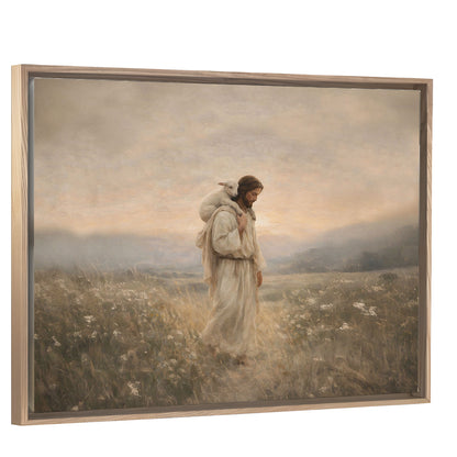 Carried Home - Light Wood Framed Canvas