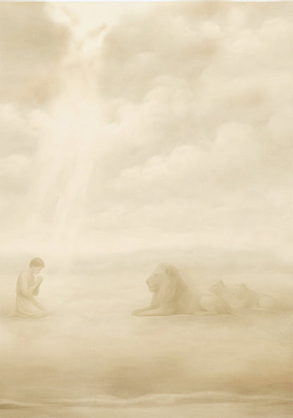 Daniel and the Lions Den Vertical