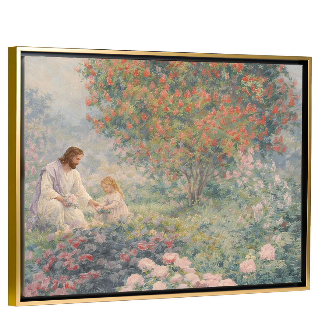 Glimpse of Heaven – Gold Framed Canvas