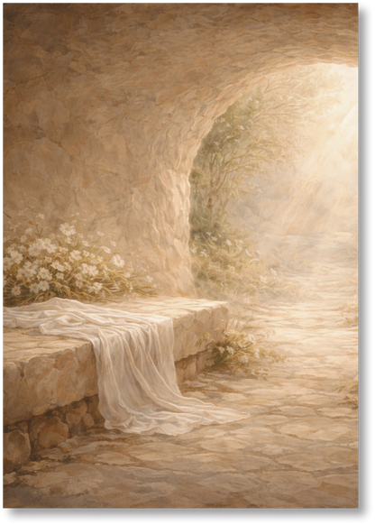 He Lives - Vertical Print