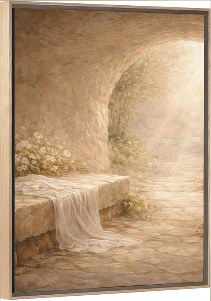 He Lives - Vertical Framed Canvas