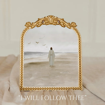 Medium Vintage Floral Gold Frame -  9.5x11