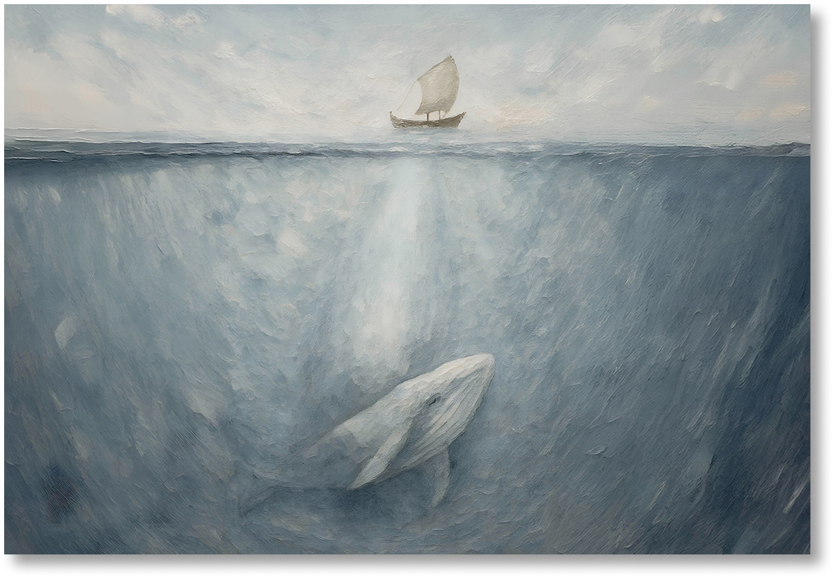 Jonah and the Whale Horizontal Print