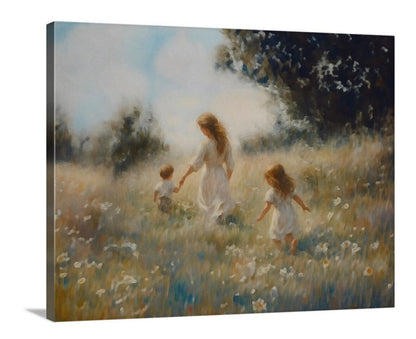Mommy and Me, 2 Brunettes - Canvas