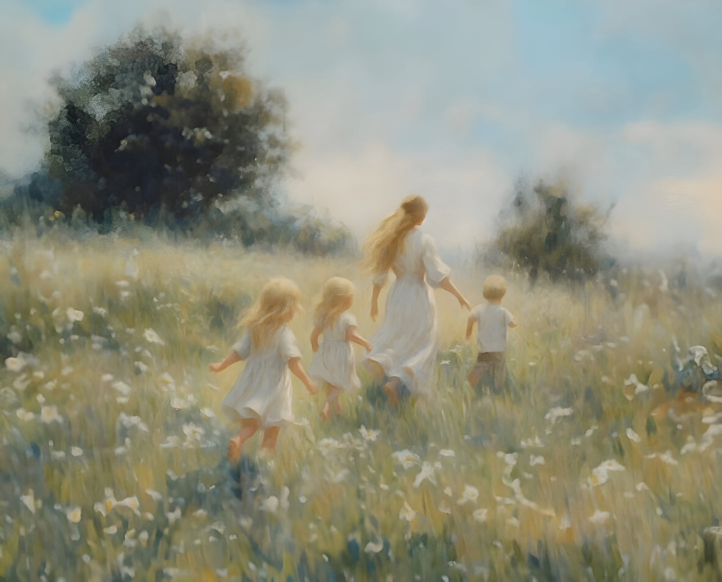Mommy and Me, 3 Blondes - Print