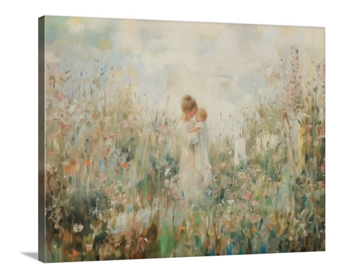 Mommy and Me, Dirty Blonde Hair - Canvas