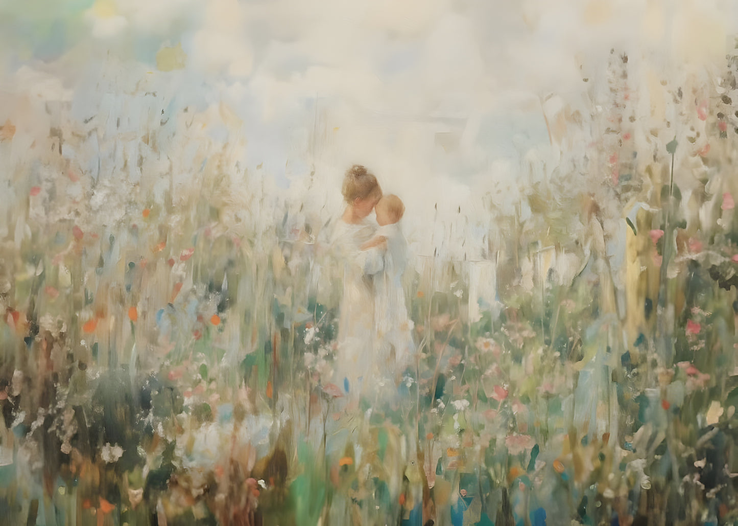Mommy and Me, Dirty Blonde Hair - Canvas
