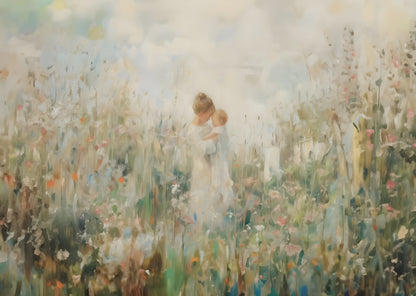 Mommy and Me, Dirty Blonde Hair - Canvas