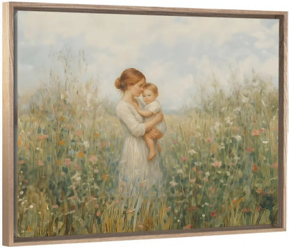 Mommy and Me, Light Brown Hair - Canvas