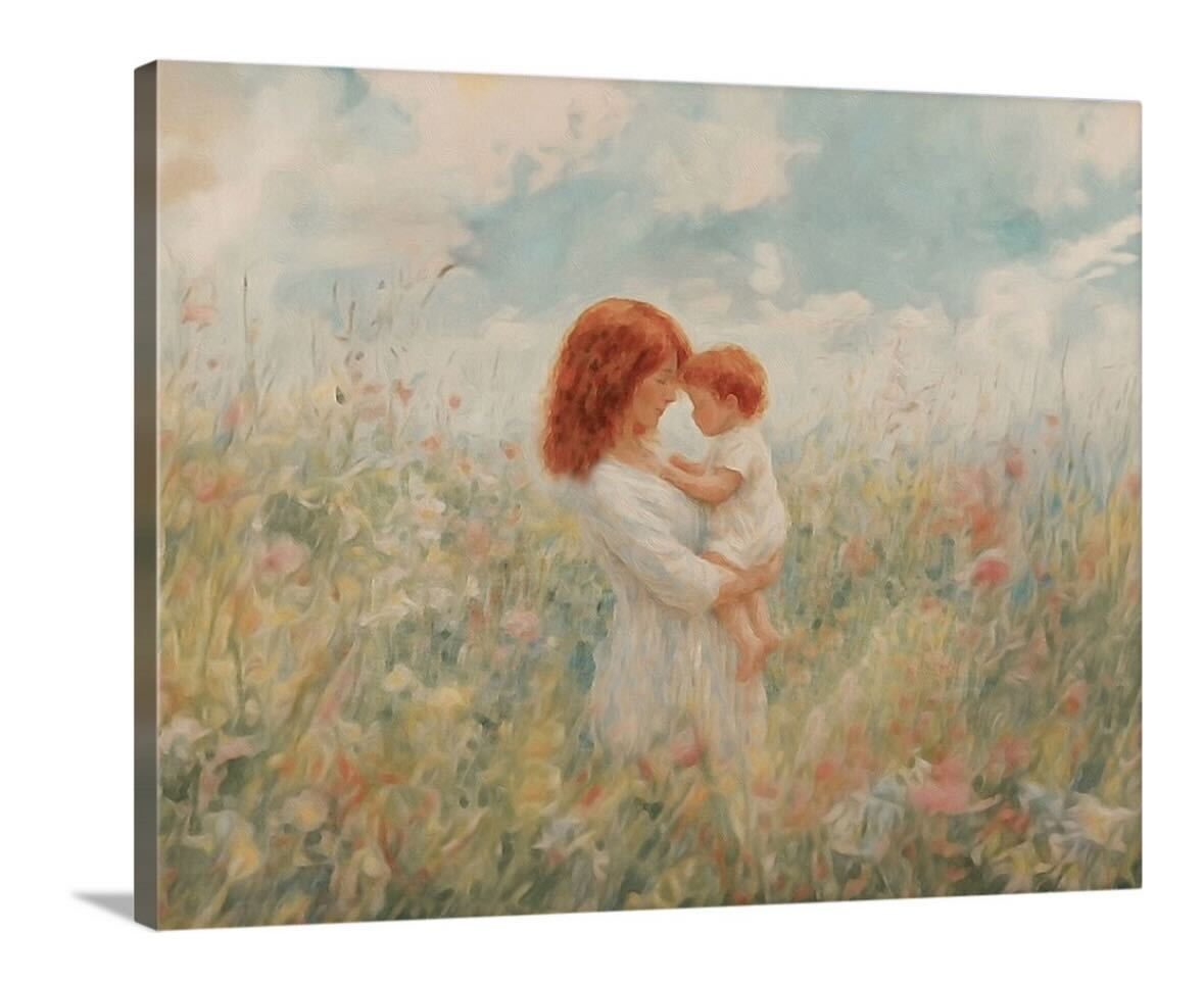 Mommy and Me, Red Hair - Canvas