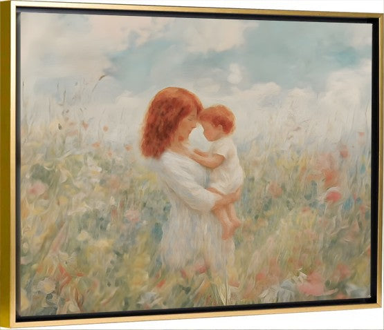 Mommy and Me, Red Hair - Canvas
