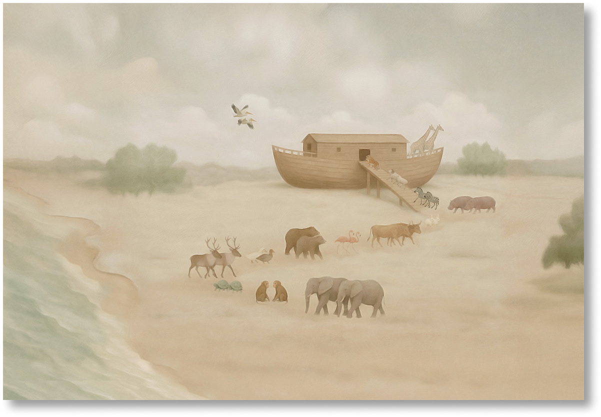 Noah's Ark Horizontal Print