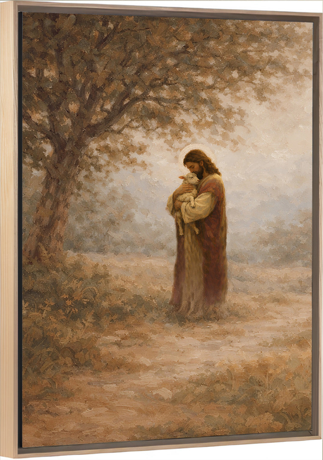 Paths of Peace - Framed Vertical Canvas