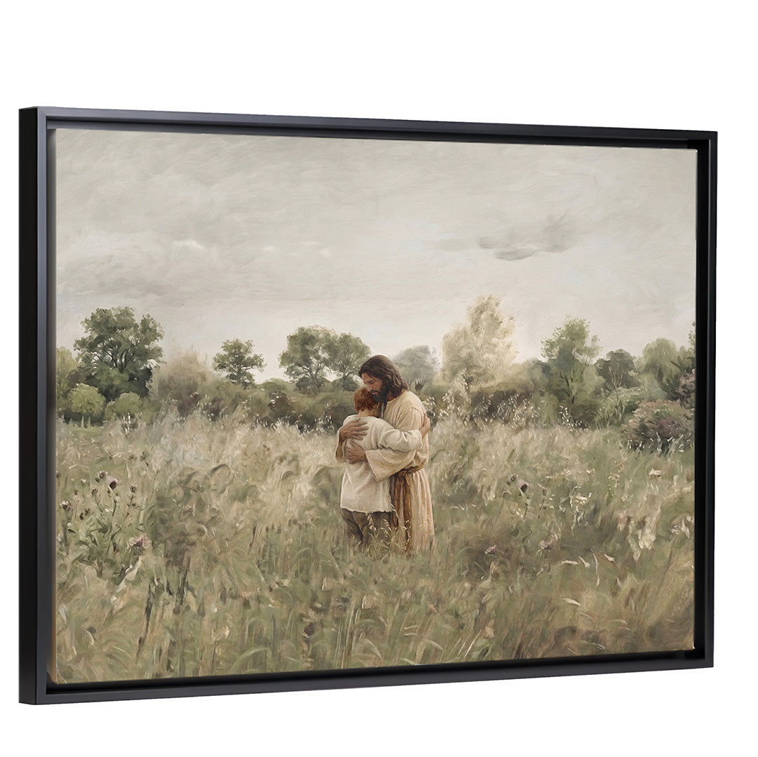 His Embrace - Red Hair Boy - Canvas