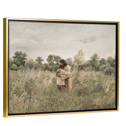 His Embrace - Red Hair Boy - Canvas